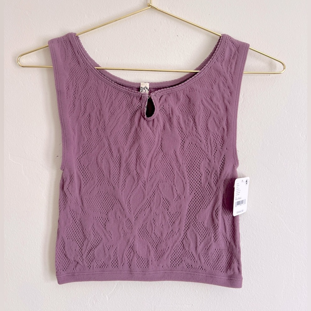 NWT! Free People Mauve Lavender Muscle Tank. Size M